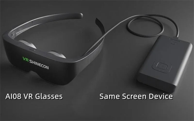 Micro-OLED Personal Cinema Glasses retail packaging box on a white background | MetaNexusXR
