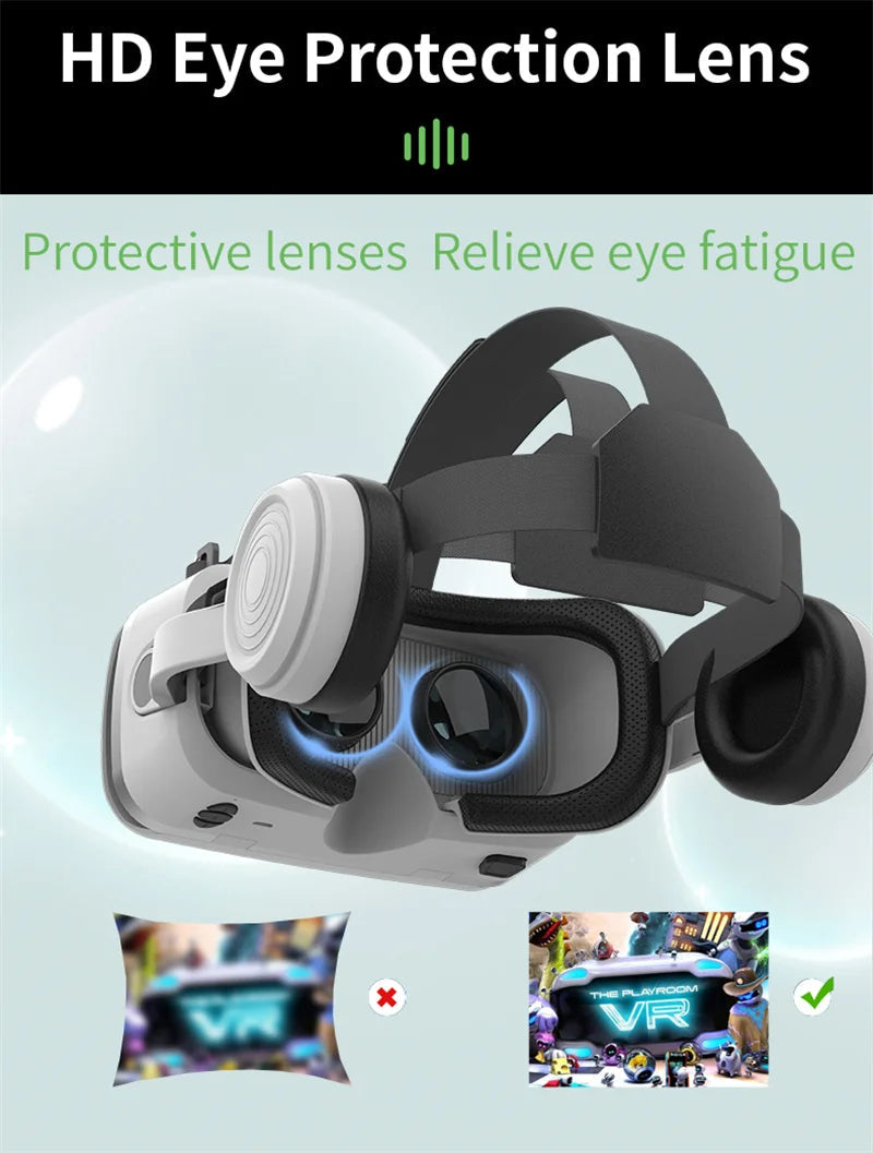 Black MetaNexusXR G15E VR glasses with IMAX 3D display and phone-ready joystick ports | MetaNexusXR
