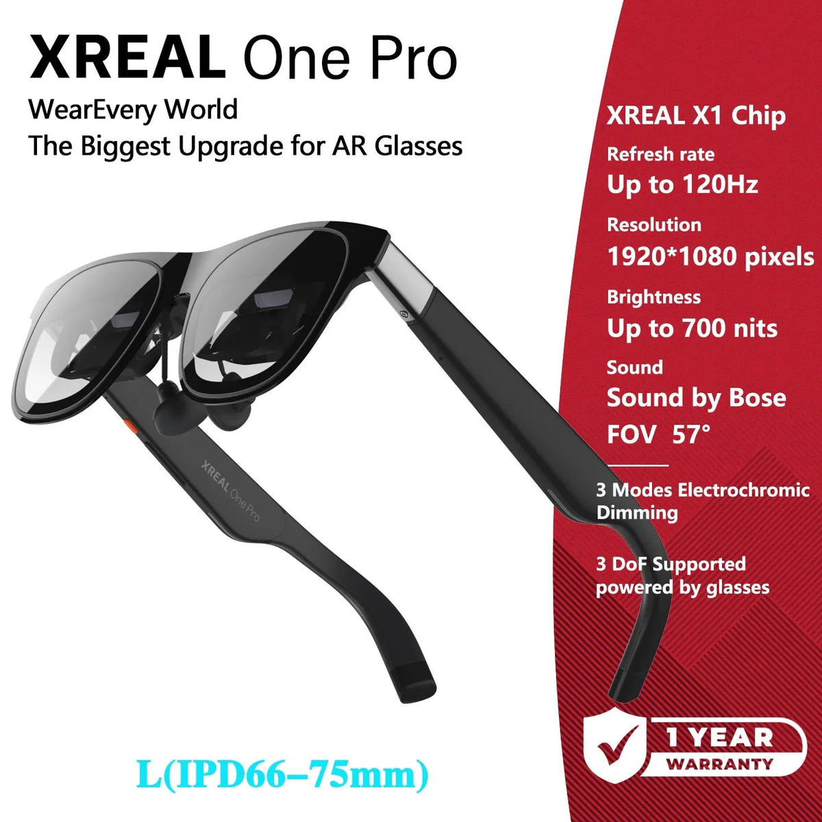 MetaNexusXR XREAL One Pro AR glasses: 477" HD private cinema immersion. | MetaNexusXR
