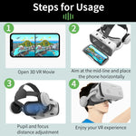 G15E VR headset projecting vibrant IMAX 3D movie in immersive virtual theater | MetaNexusXR