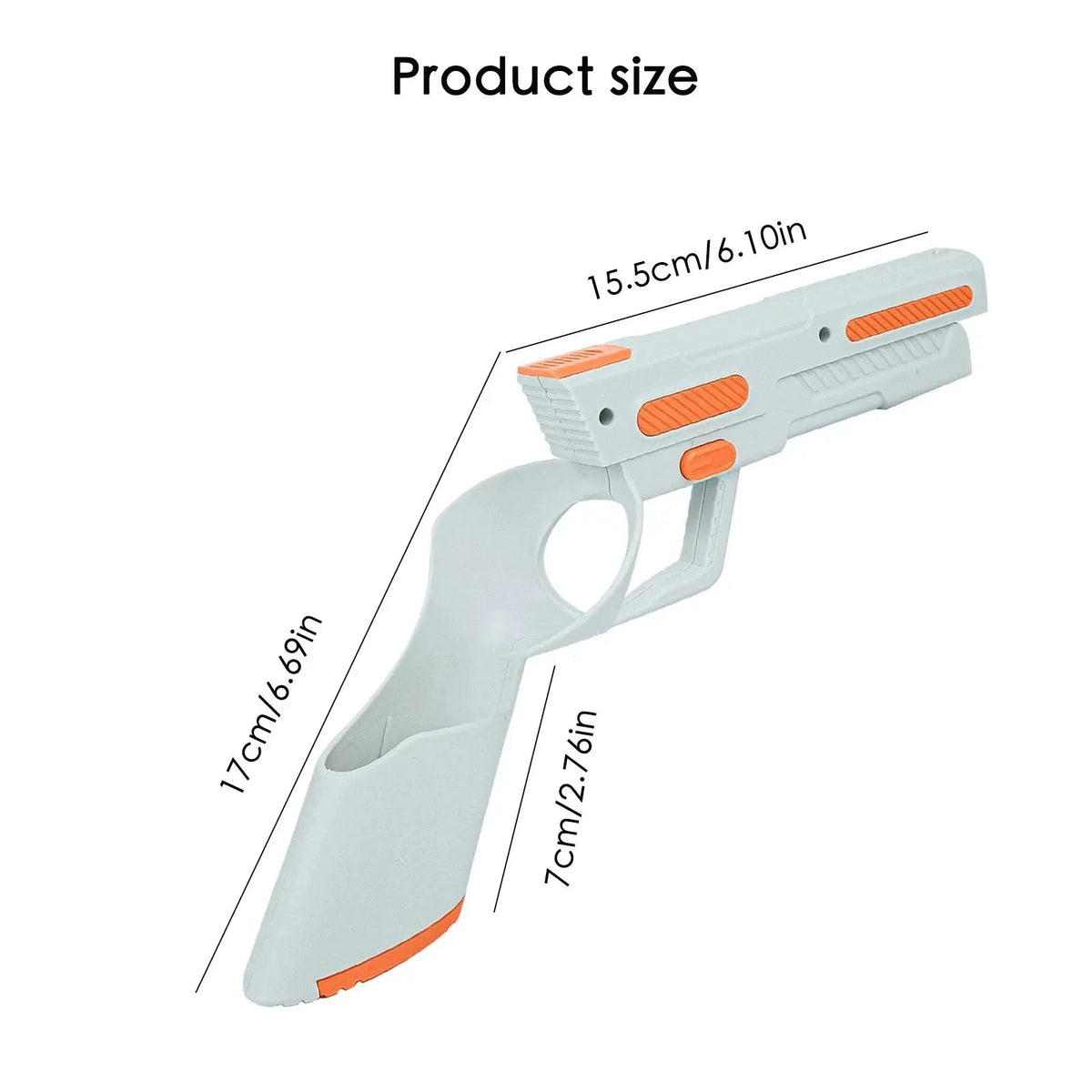 VR Gun Stock For Meta Quest 3/3S Enhanced Shooter Gaming Experience Controller Grips Extension Handle Retrofitting Accessories Metanexus XR