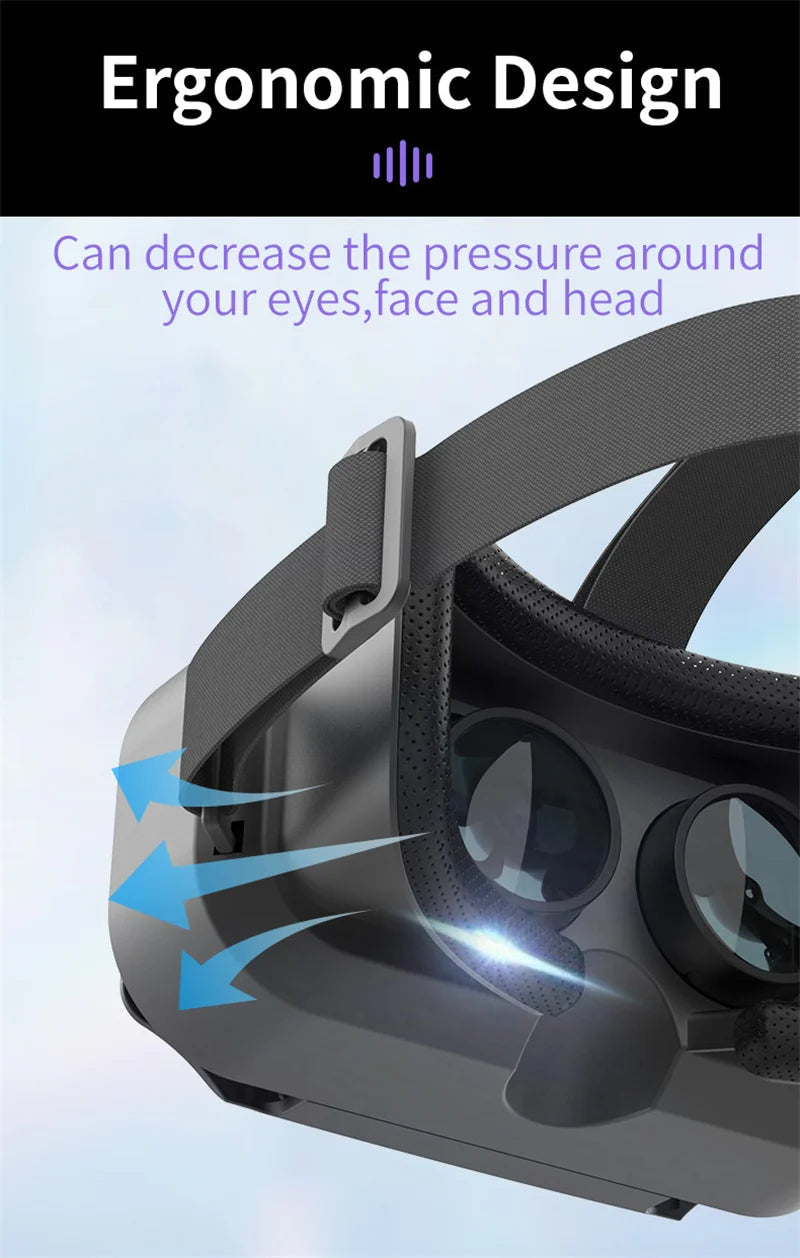 Top-down view of the Giant-Screen 3D Viewer, glasses-friendly VR headset with the phone tray open | MetaNexusXR