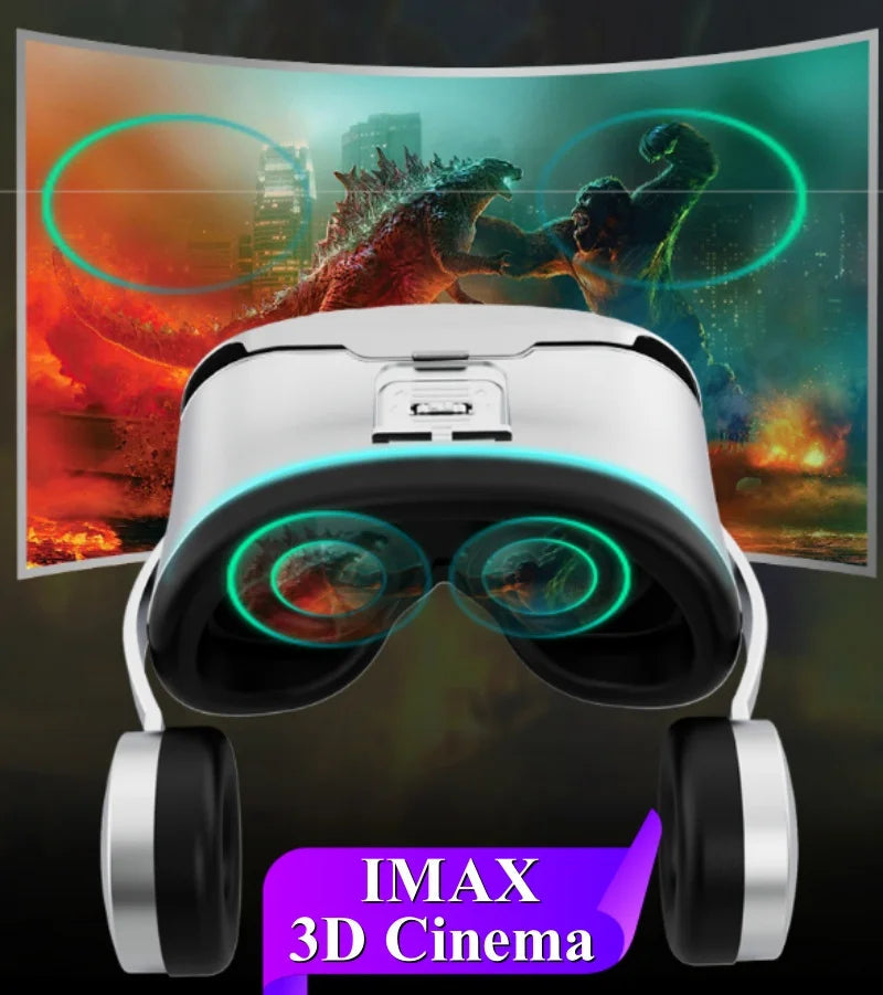 J70 4K Google Cardboard-compatible VR headset in-hand, showing overall size and build | MetaNexusXR