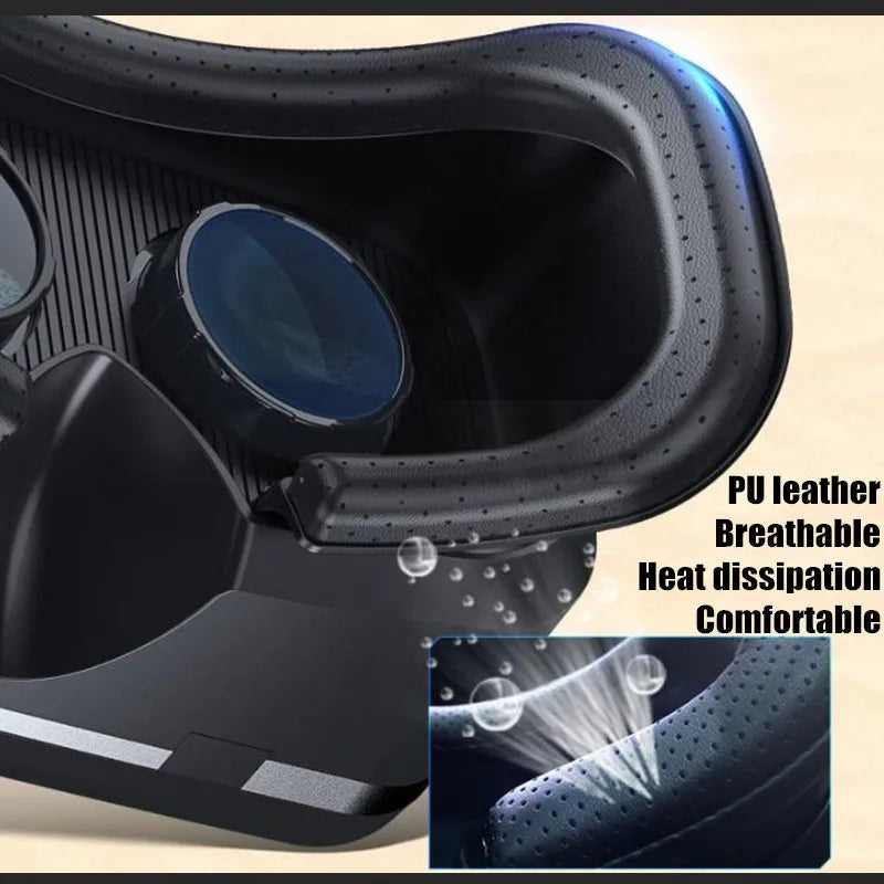 MetaNexusXR VR headset with phone, supporting joystick for 3D Blu-Ray IMAX. | MetaNexusXR