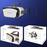 Theater Glasses IMAX VR headset worn by a user, strap tightened for a secure fit | MetaNexusXR