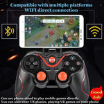 Front view of the VR headset with full wireless gamepad bundle, dual lenses and phone tray visible | MetaNexusXR