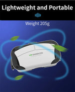 Theater Glasses IMAX VR headset worn by a user, strap tightened for a secure fit | MetaNexusXR
