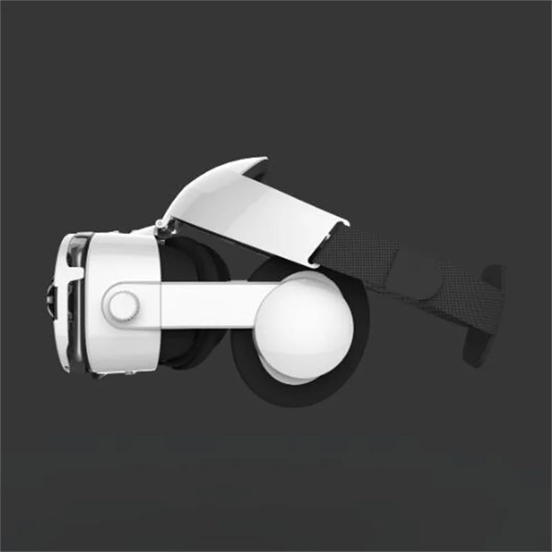 Rear view of the VR headset with built-in cooling fan showing the strap adjustment buckle | MetaNexusXR