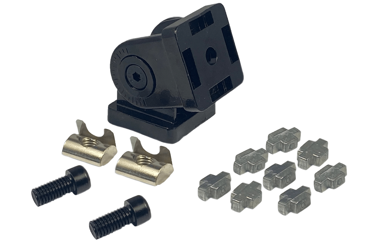 40x40 Pivot Joint Connector for 8 mm Slot Aluminium Profile – 180° Hinge, Zinc Alloy – 40x40 zinc alloy pivot joint connector for aluminium profile – photo 16 of 16