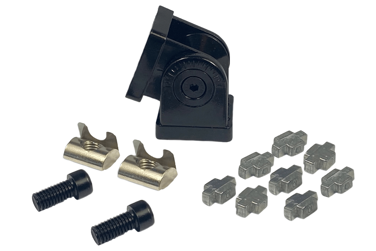 40x40 Pivot Joint Connector for 8 mm Slot Aluminium Profile – 180° Hinge, Zinc Alloy – 40x40 zinc alloy pivot joint connector for aluminium profile – photo 14 of 16