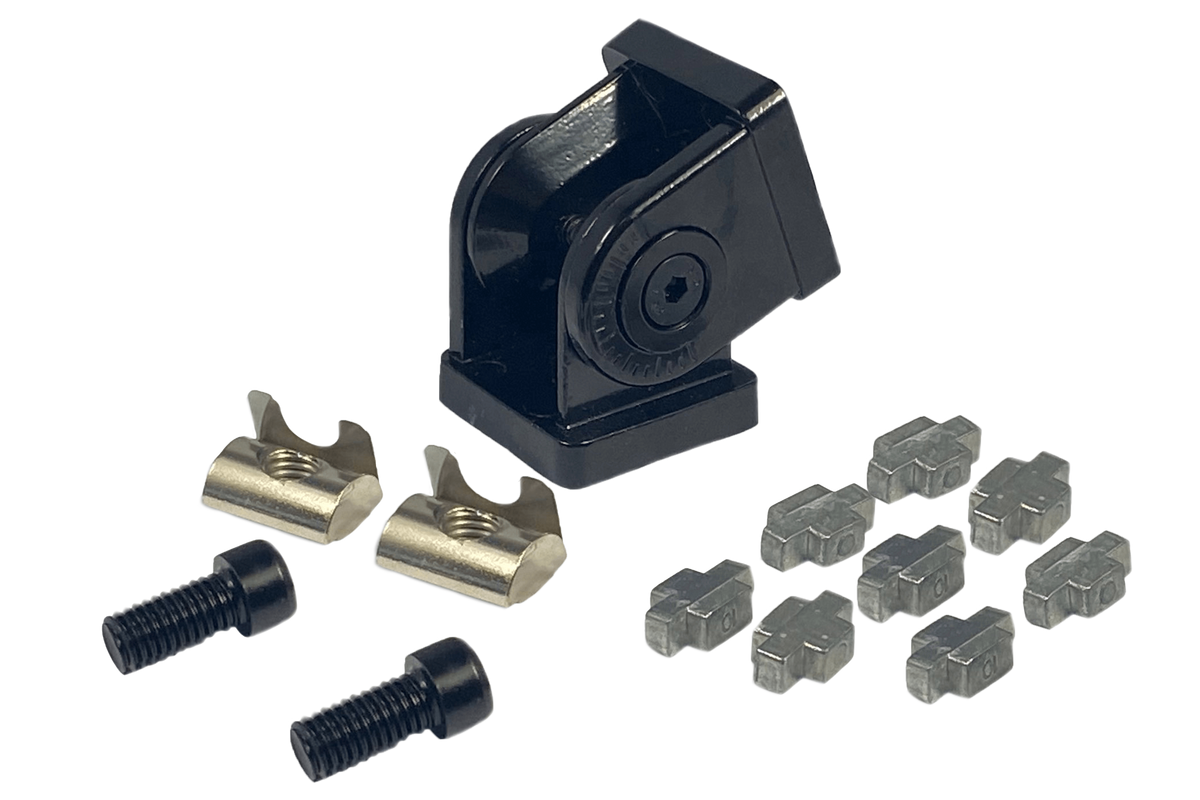 40x40 Pivot Joint Connector for 8 mm Slot Aluminium Profile – 180° Hinge, Zinc Alloy – 40x40 zinc alloy pivot joint connector for aluminium profile – photo 15 of 16