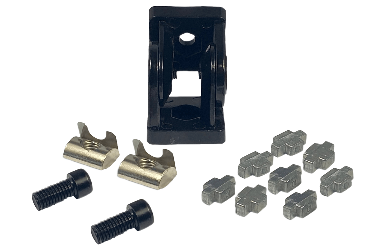 40x40 Pivot Joint Connector for 8 mm Slot Aluminium Profile – 180° Hinge, Zinc Alloy – 40x40 zinc alloy pivot joint connector for aluminium profile – photo 10 of 16