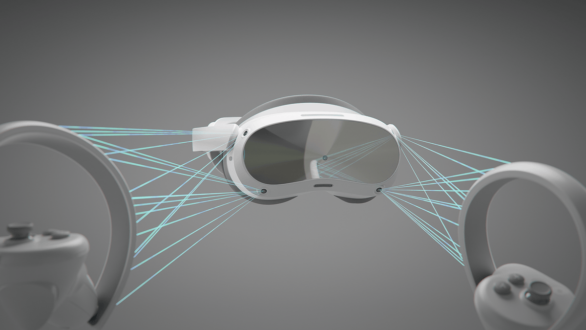 PICO 4 Enterprise face and eye tracking cameras detail