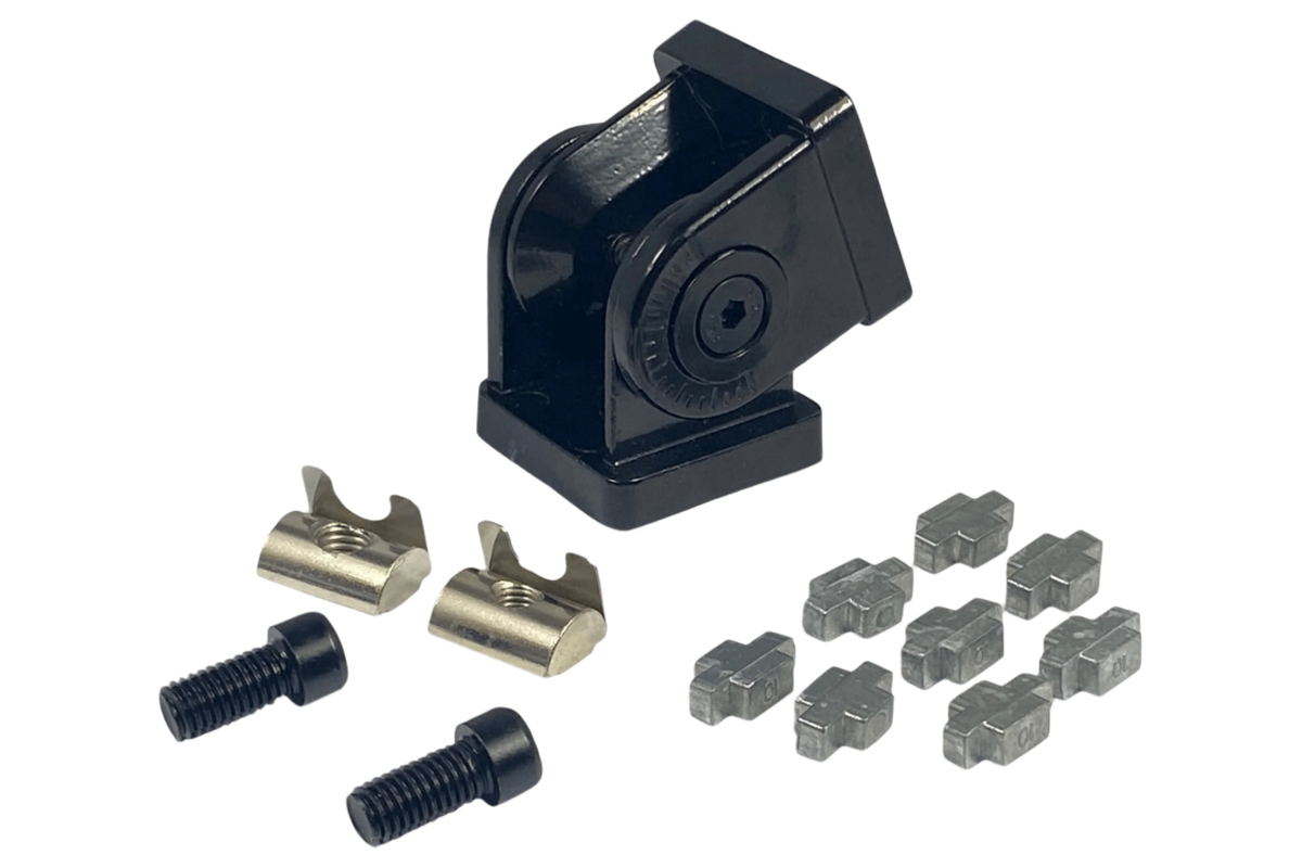 40x40 Pivot Joint Connector for 8 mm Slot Aluminium Profile – 180° Hinge, Zinc Alloy – 40x40 zinc alloy pivot joint connector for aluminium profile – photo 7 of 16