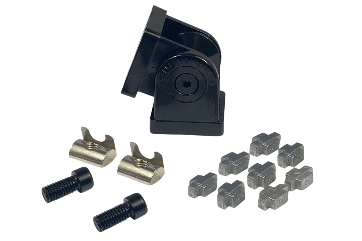 40x40 Pivot Joint Connector for 8 mm Slot Aluminium Profile – 180° Hinge, Zinc Alloy – 40x40 zinc alloy pivot joint connector for aluminium profile – photo 6 of 16