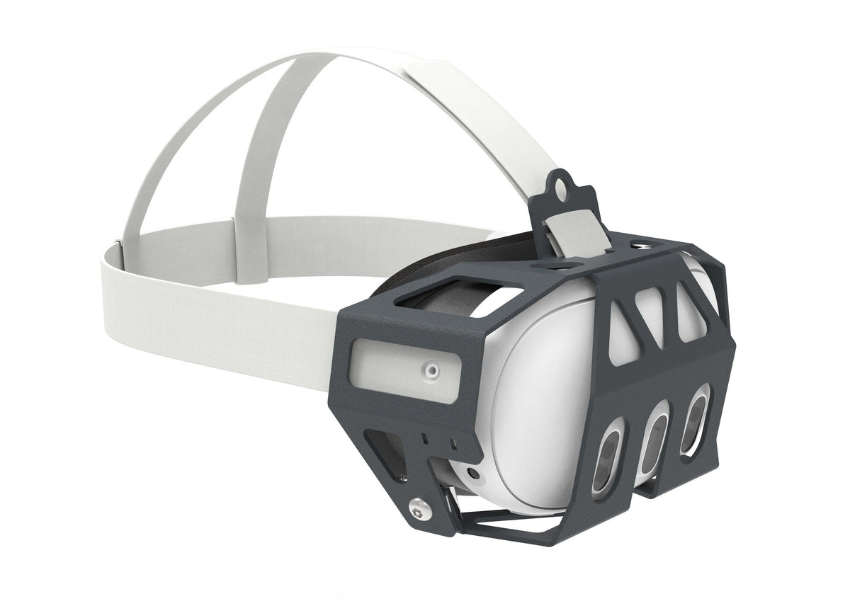 Durable MetaNexusXR TitanSkinVR protective case for Meta Quest 3 headset, enhancing grip and protection. | MetaNexusXR