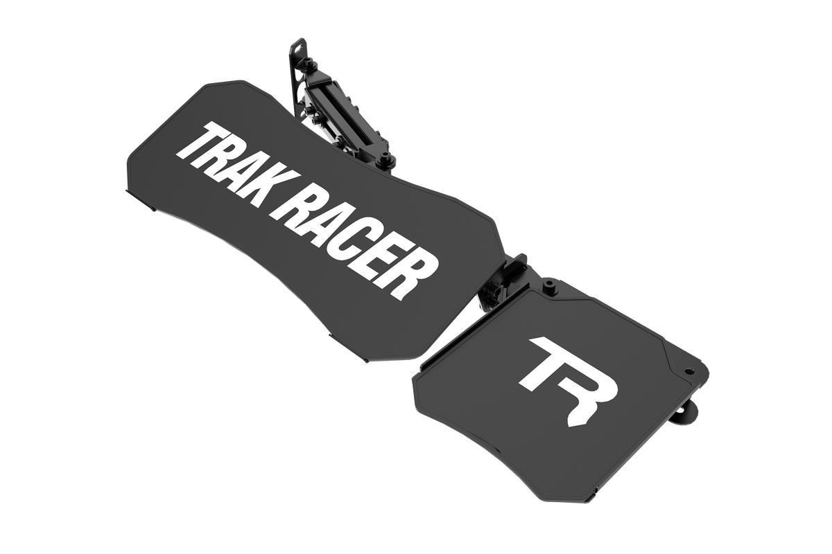 Adjustable Keyboard & Mouse Tray V2 for Aluminium Profile Sim Rigs – Left or Right, Matte Black – adjustable keyboard and mouse tray V2 on an aluminium profile rig – photo 1 of 7