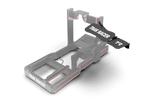 Adjustable Keyboard & Mouse Tray V2 for Aluminium Profile Sim Rigs – Left or Right, Matte Black – adjustable keyboard and mouse tray V2 on an aluminium profile rig – photo 4 of 7