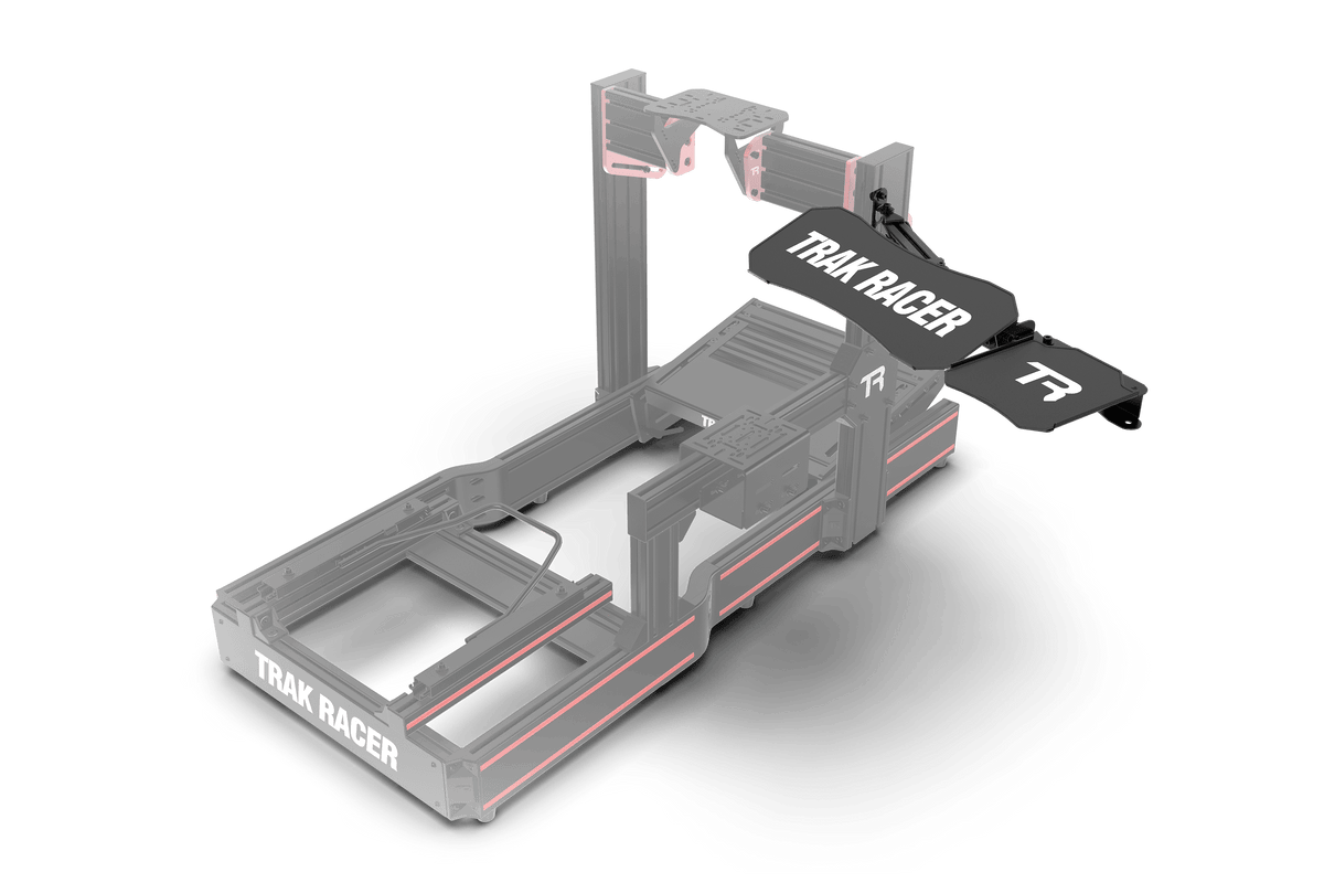 Adjustable Keyboard & Mouse Tray V2 for Aluminium Profile Sim Rigs – Left or Right, Matte Black – adjustable keyboard and mouse tray V2 on an aluminium profile rig – photo 4 of 7