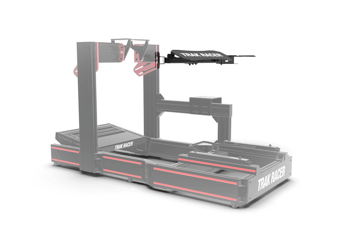 Adjustable Keyboard & Mouse Tray V2 for Aluminium Profile Sim Rigs – Left or Right, Matte Black – adjustable keyboard and mouse tray V2 on an aluminium profile rig – photo 6 of 7