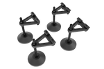 Adjustable Levelling Legs with Rubber Feet for Sim Rigs – Set of 4, 25–762 mm Height, 320 kg – adjustable levelling legs with rubber feet for a sim rig, set of 4 – photo 1 of 7