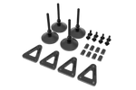 Adjustable Levelling Legs with Rubber Feet for Sim Rigs – Set of 4, 25–762 mm Height, 320 kg – adjustable levelling legs with rubber feet for a sim rig, set of 4 – photo 2 of 7