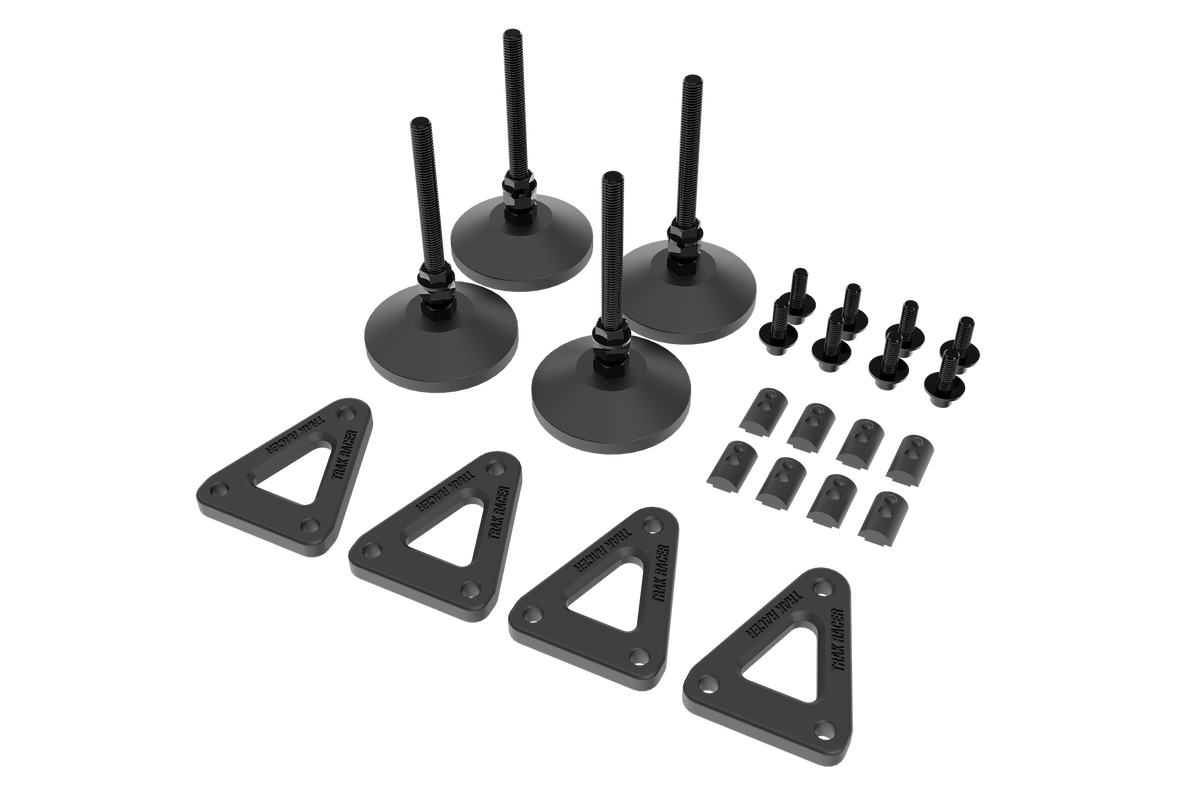 Adjustable Levelling Legs with Rubber Feet for Sim Rigs – Set of 4, 25–762 mm Height, 320 kg – adjustable levelling legs with rubber feet for a sim rig, set of 4 – photo 2 of 7