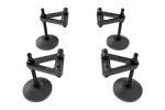 Adjustable Levelling Legs with Rubber Feet for Sim Rigs – Set of 4, 25–762 mm Height, 320 kg – adjustable levelling legs with rubber feet for a sim rig, set of 4 – photo 3 of 7