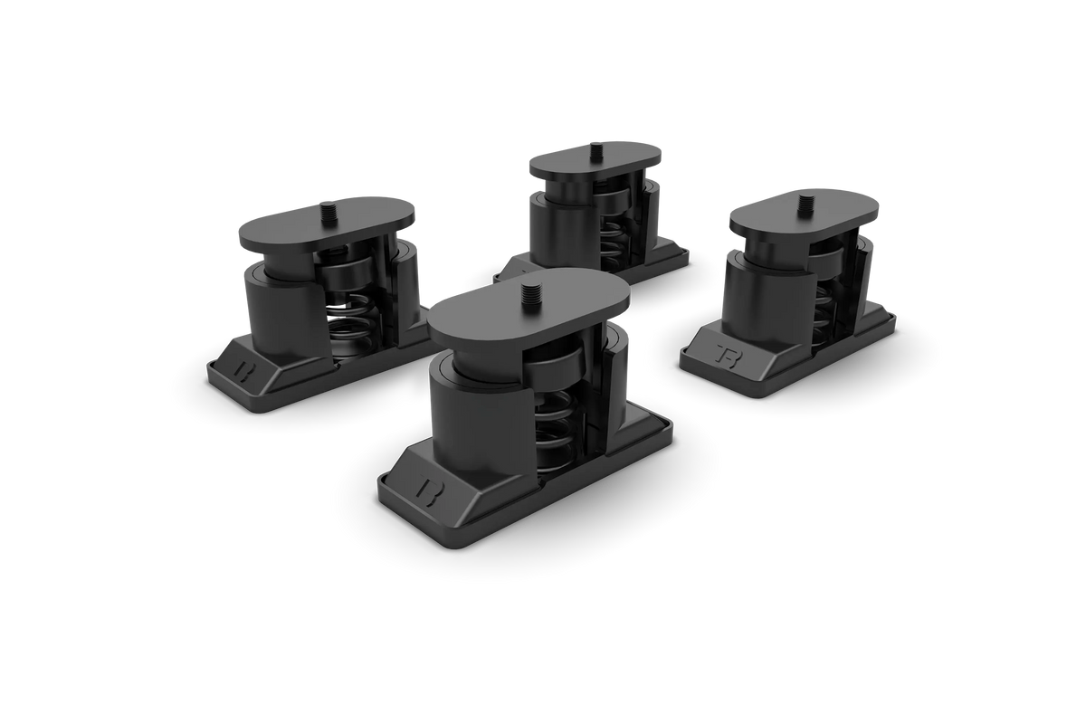 Anti-Vibration Isolation Feet for Sim Rigs – Set of 4 with Medium & Hard Springs, 400 kg – set of four anti-vibration isolation feet with springs for sim rigs – photo 2 of 10