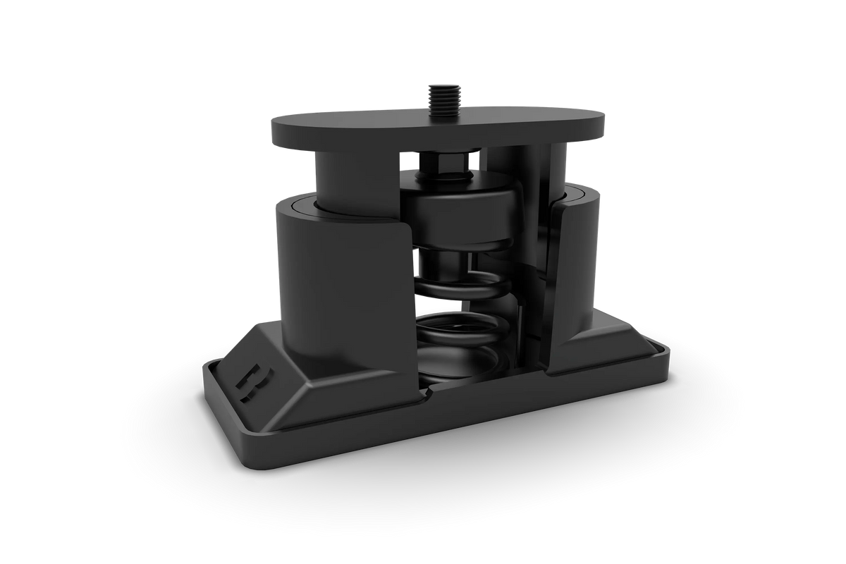 Anti-Vibration Isolation Feet for Sim Rigs – Set of 4 with Medium & Hard Springs, 400 kg – set of four anti-vibration isolation feet with springs for sim rigs – photo 4 of 10
