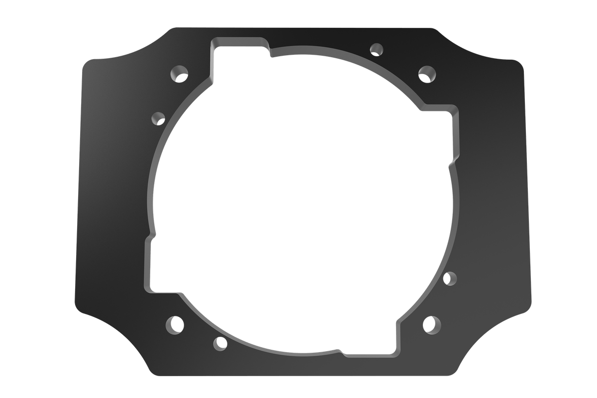 Asetek Plate Adapter for the NexusMount System – 15 mm Aluminium (Plate Only) – 15 mm aluminium Asetek mount plate for a modular wheel mount – photo 1 of 4