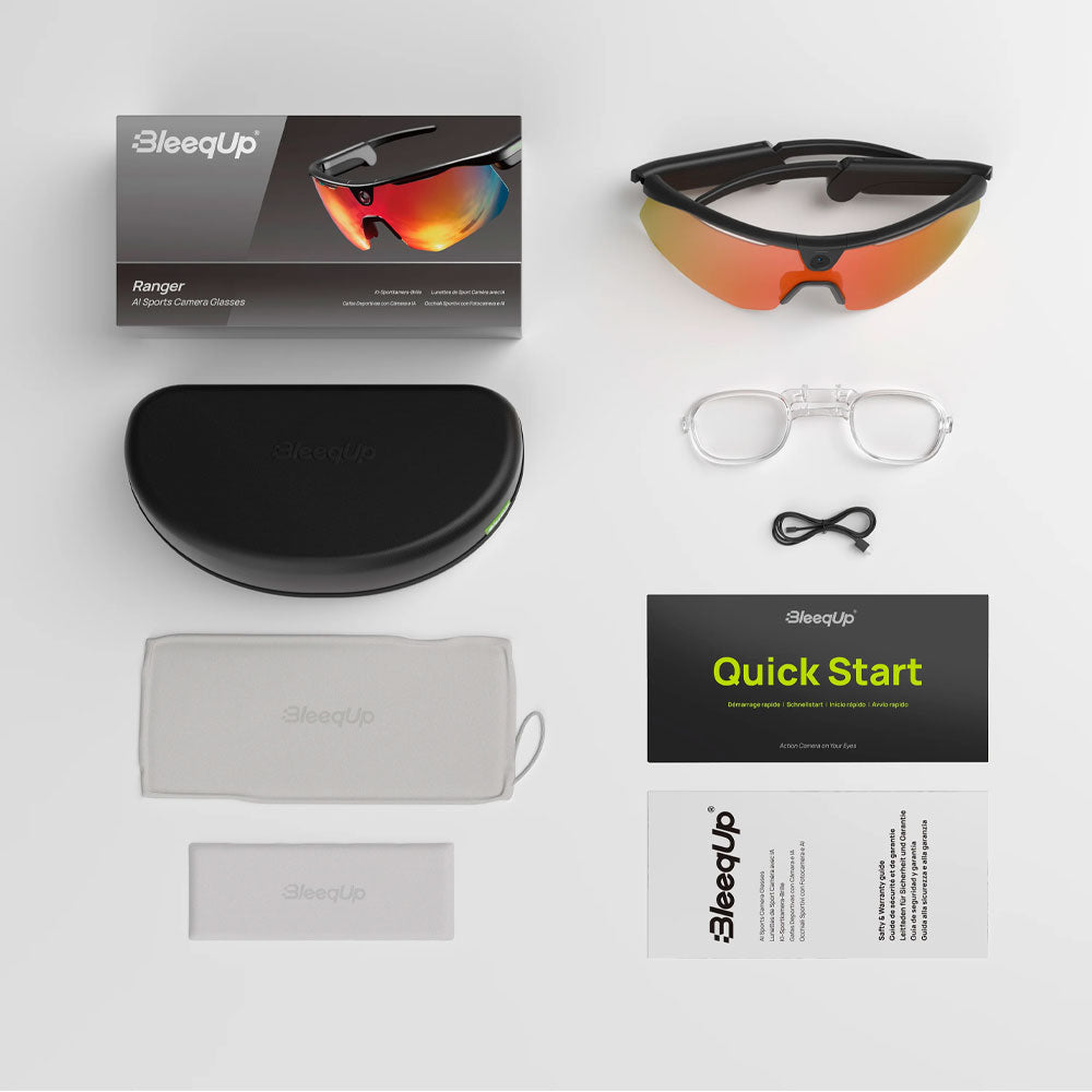 BleeqUp Ranger glasses, charging cable