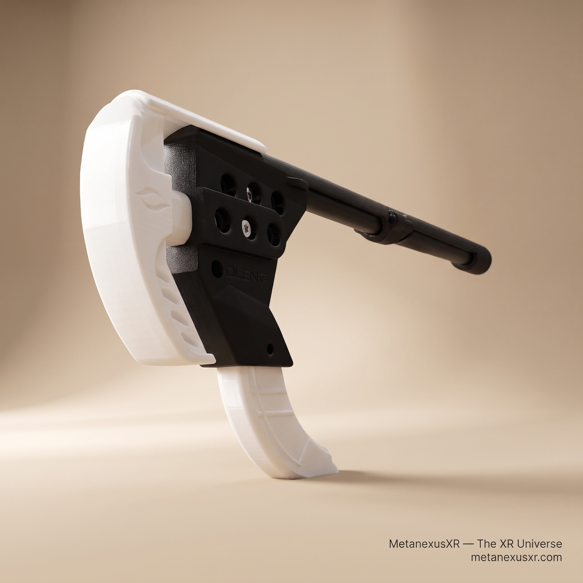 Adjustable VR gun stock for Quest 2 - Sentinel telescoping frame with a three-inch length range - MetanexusXR