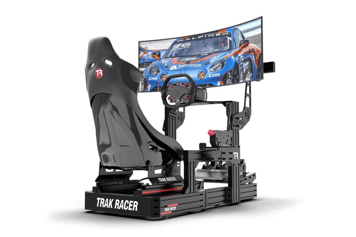 Cockpit-Mounted Single Monitor Stand – Aluminium, Screens up to 80 Inch, Upgradeable – aluminium cockpit-mounted single monitor stand on a sim rig – photo 1 of 5