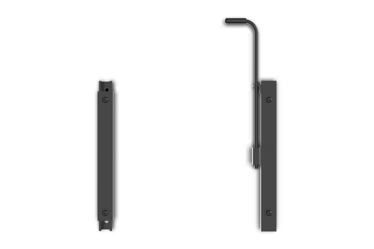 Compact Seat Slider Kit – Low-Profile Seat Rails with Small Handle for Sim Racing & Flight Sim – compact low-profile steel seat slider rails with small handle – photo 2 of 8