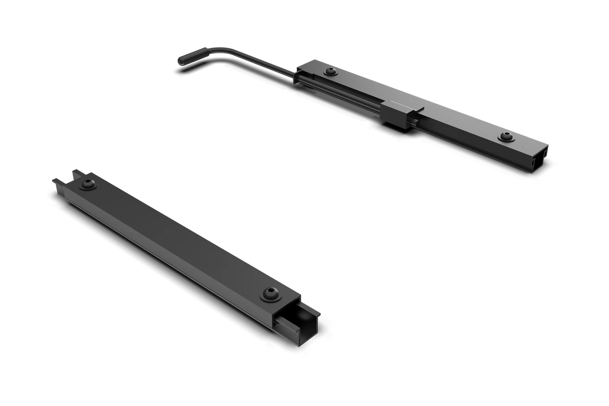Compact Seat Slider Kit – Low-Profile Seat Rails with Small Handle for Sim Racing & Flight Sim – compact low-profile steel seat slider rails with small handle – photo 8 of 8