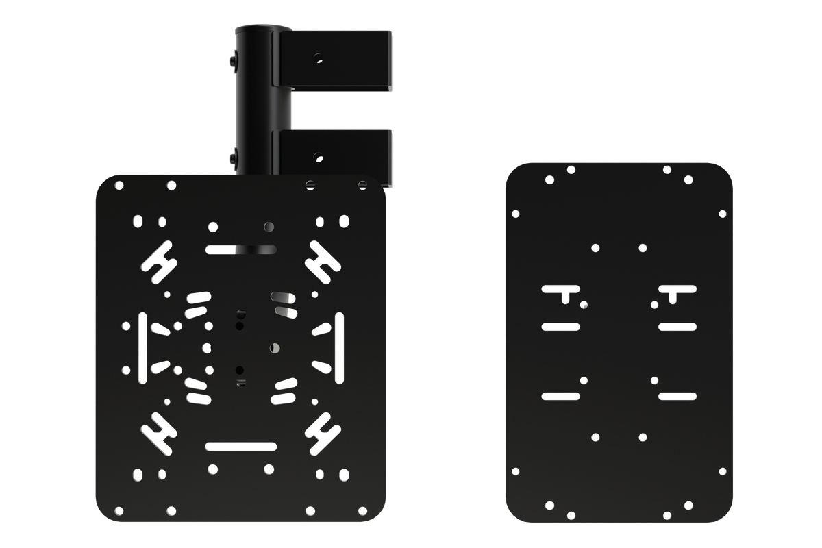 Dual HOTAS Flight Sim Mounts for NexusRig Classic & Apex – Left & Right Side-Arm Mounts – left and right HOTAS flight sim mounts on a tube cockpit – photo 4 of 4