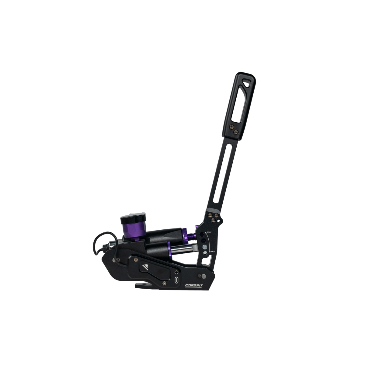 Dual-Mode Hydraulic Handbrake for Sim Racing – 10 MPa Sensor, Horizontal or Vertical Lever – CNC aluminium dual-mode hydraulic sim racing handbrake – photo 3 of 7