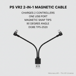 90-degree angled connector on PS VR2 magnetic charging cable — Metanexus XR