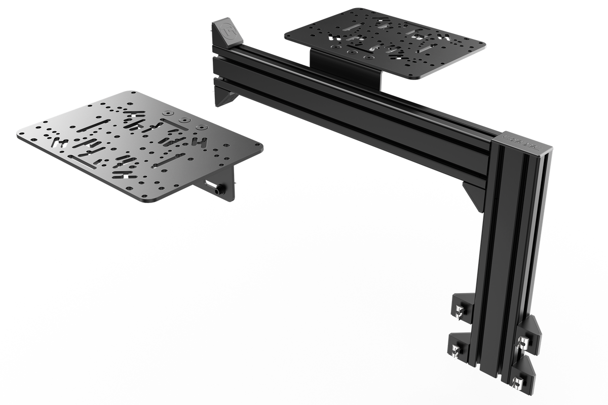 Flight Sim HOTAS Mounts with 1 Full-Length Side Support – Left & Right for Aluminium Cockpits – left and right HOTAS mounts with one full-length side support – photo 2 of 6