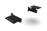 Flight Sim Side Control Mounts with 2 Compact 240 mm Supports – for Aluminium Cockpits – left and right flight sim mounts on two compact aluminium supports – photo 1 of 6