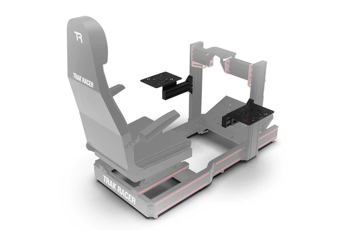 Flight Sim Side Control Mounts with 2 Compact 240 mm Supports – for Aluminium Cockpits – left and right flight sim mounts on two compact aluminium supports – photo 5 of 6