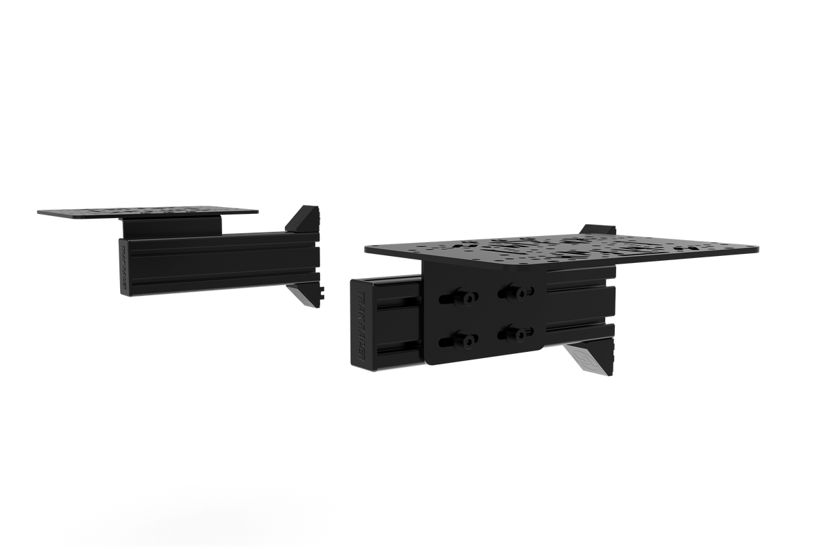Flight Sim Side Control Mounts with 2 Compact 240 mm Supports – for Aluminium Cockpits – left and right flight sim mounts on two compact aluminium supports – photo 6 of 6