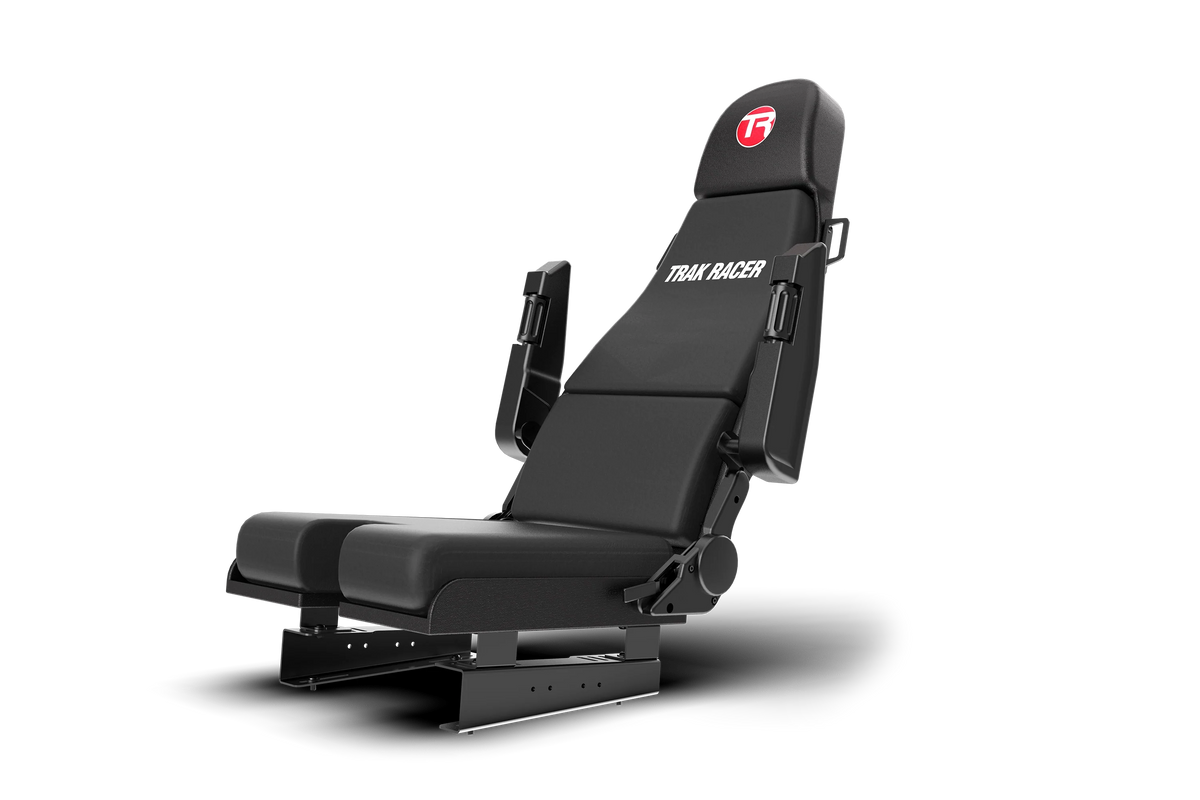 Flight Simulator Seat – Reclining Pilot Seat with HOTAS Cut-Out & Bracket Set – reclining flight simulator pilot seat with HOTAS cut-out and armrests – photo 2 of 7