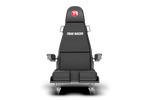 Flight Simulator Seat – Reclining Pilot Seat with HOTAS Cut-Out & Bracket Set – reclining flight simulator pilot seat with HOTAS cut-out and armrests – photo 3 of 7