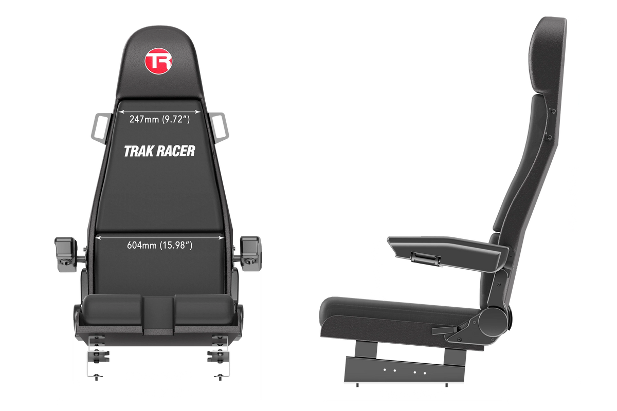 Flight Simulator Seat – Reclining Pilot Seat with HOTAS Cut-Out & Bracket Set – reclining flight simulator pilot seat with HOTAS cut-out and armrests – photo 6 of 7