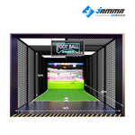 MetaNexusXR interactive projection football simulator: user plays a penalty shootout game. | MetaNexusXR