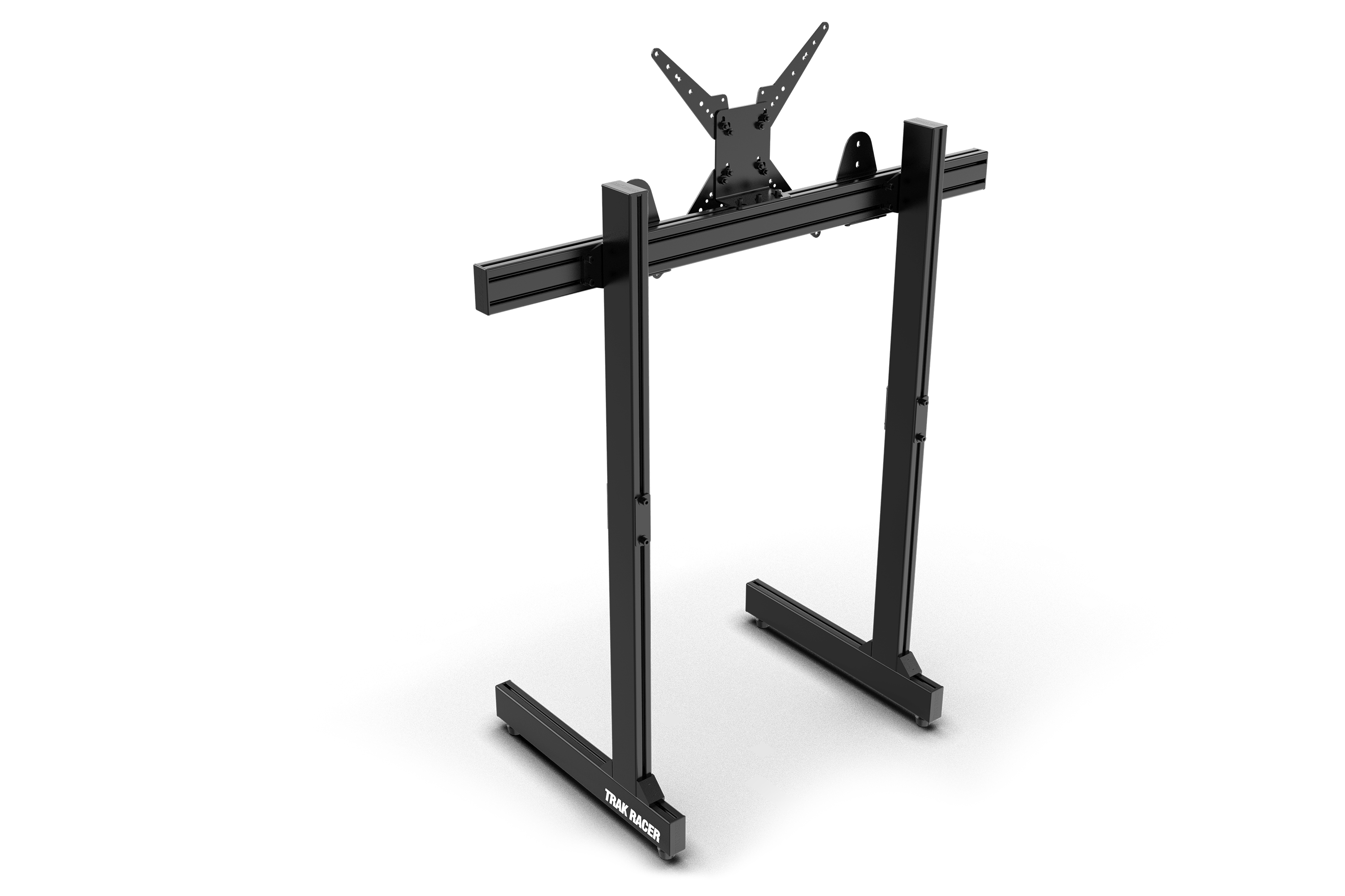 Freestanding Monitor Stand 1200 mm – Aluminium Single Stand, Upgradeable to Triple or Quad – freestanding aluminium sim racing monitor stand 1200 mm wide – photo 1 of 5