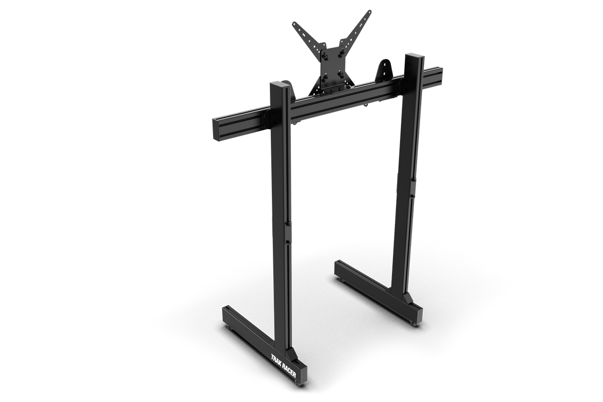 Freestanding Monitor Stand 1200 mm – Aluminium Single Stand, Upgradeable to Triple or Quad – freestanding aluminium sim racing monitor stand 1200 mm wide – photo 1 of 5