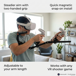 Carbon fibre VR gun stock rear view - adjustable MK2 stock - MetanexusXR